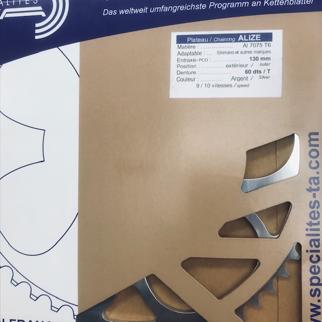 CYCLETECH-IKD : TA Alize-K Inner Chainring PCD130/74mm
